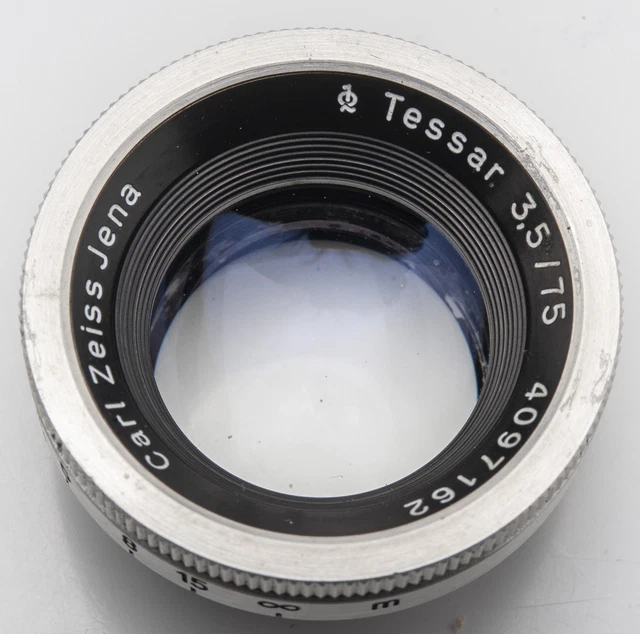 Carl Zeiss Jena Tessar 3.5 75mm - Kamera 29mm Schraubgewinde außen