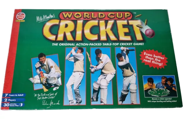 Vintage Mike Athertons World Cup Cricket 1995 - Table Top game - Peter Pan Games