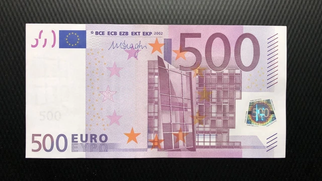 500 euro banknote 2002 UNC P-19n Prefix-N AUSTRIA Sign Mario Draghi 500 euro banknote 2002 UNC P-19n Prefix-N AUSTRIA Sign Mario Draghi