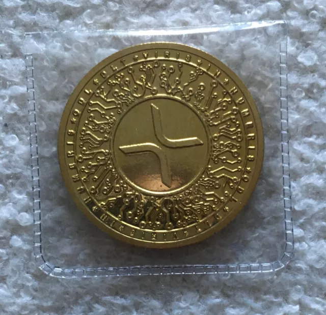 XRP Ripple Coin - Gold Rare Crypto Coin - Hatton Souvenir