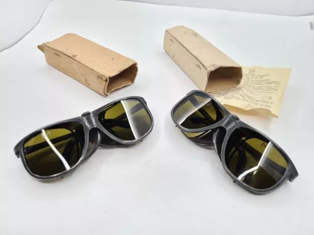 Rare Vintage Soviet Safety Glasses B-1 Protection Eyes Glasses USSR 1991
