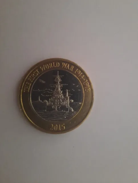 £2 Two pound Coin 2015 The First World War 1914-1918 ***VERY GOOD CONDITION***