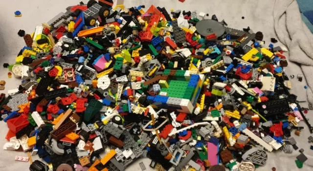 Genuine Lego Bundle 1kg-1000g Bricks Parts  Baseplates