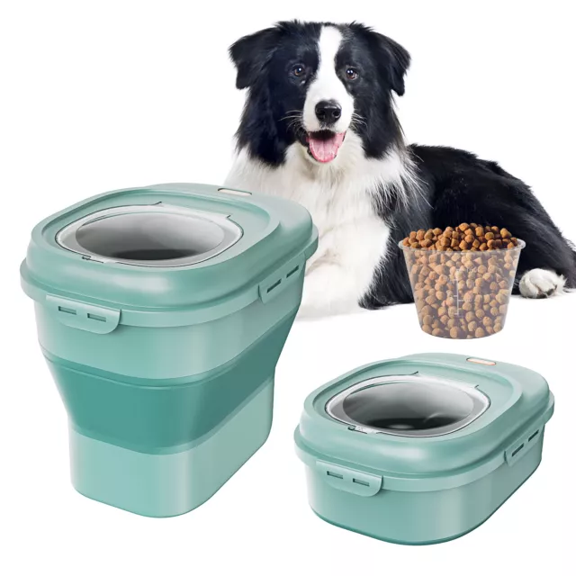 VEVOR Collapsible Dog Food Storage Container 50 lbs Pet Food Storage Airtight