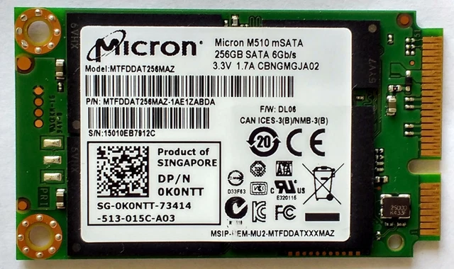 MICRON M510 256GB mSATA SSD Solid State Disk EUR 79 37 PicClick IT
