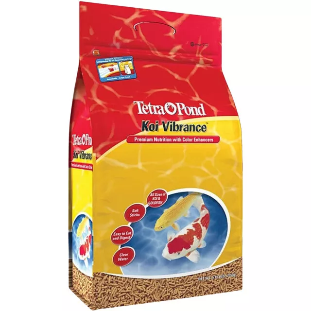 TetraPond Koi Vibrance 5.18 Pounds, Soft Sticks, Floating Pond Food, Model:16486