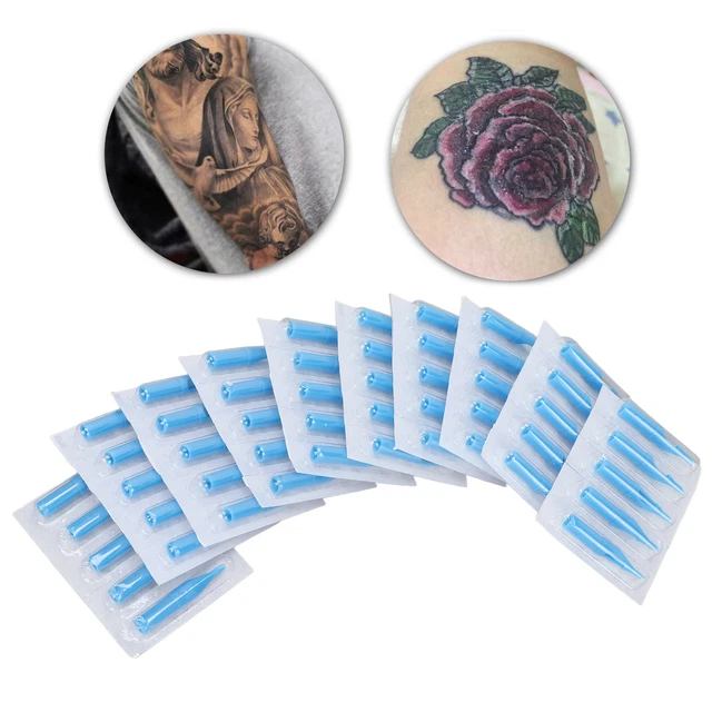 (7DT)50x Tattoo Needle Tips Set Independent Packaging Disposable Tattoo QUA