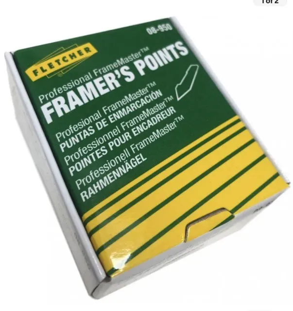 Fletcher Framemaster Framer's Points 16mm 3,000 Picture Framing