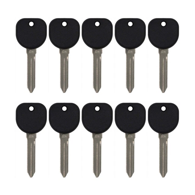 New Uncut Chipped Cloneable Transponder Key Replacement for GM B99PT5 (10 Pack)