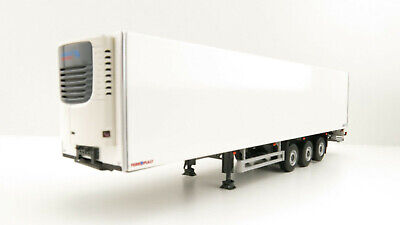 WSI 03-2037 3-Axle Schmitz Cargobull Refrigerated Trailer White - Scale 1:50