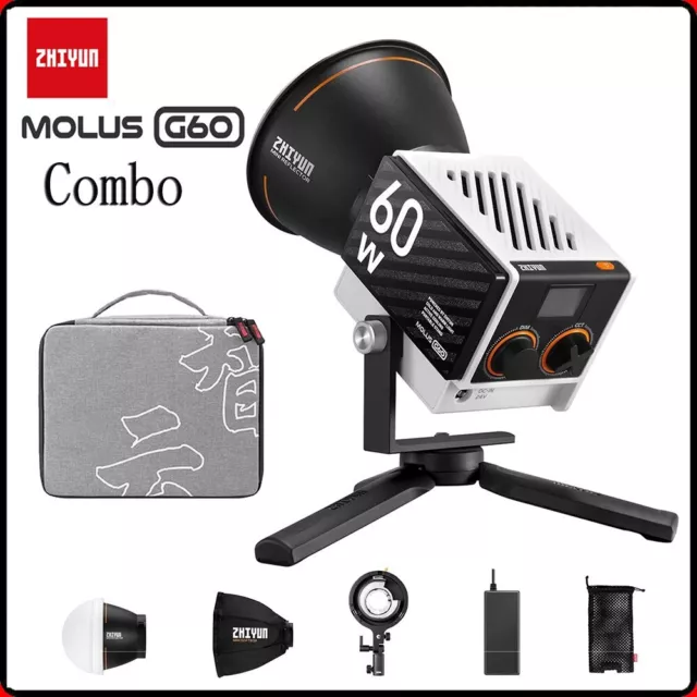 ZHIYUN MOLUS G60 Combo 60W LED Video Licht Tasche COB Licht Bi-Color Fülllicht