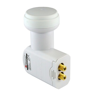 apto para 3D conectores dorados FullHD Amstrad F-10 Universal Single Lnb 0,1 dB 