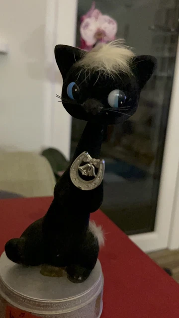 Topper da matrimonio gatto nero vintage caricato musical - Congratulazioni