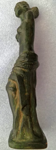 ***Scarce Ancient Roman VENUS Nude Bronze Female Lady Topless Figure GENUINE