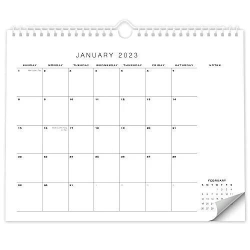 SIMPLIFIED 2023 OFFICE Wall Calendar Runs Until July 2024 14.5"x11