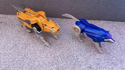 Power Rangers Yellow Saber Tooth Tiger & Blue Wolf Zords? Please Read Desc