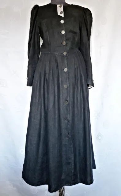 Dress Vintage Knopp Trachten Tyrol Oktoberfest Dirndl Black Women:us 6/Eu 34