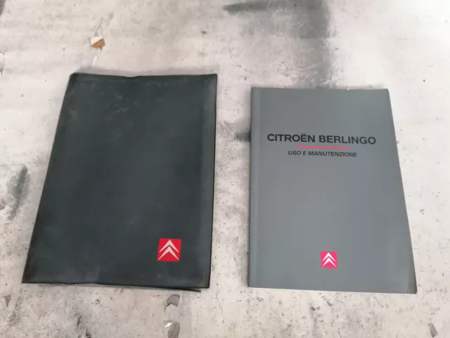 citroen berlingo libretto libro manuale uso e manutenzione portadocumenti book