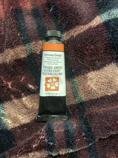 Daniel Smith Watercolors, Perinone Orange 15ml Tube, Slightly Used