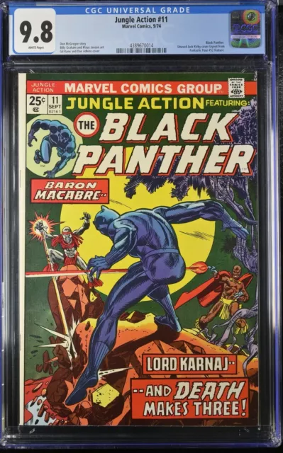 Jungle Action #11 CGC 9.8 (1974) Gil Kane & Dan Adkins Cover Marvel Comics