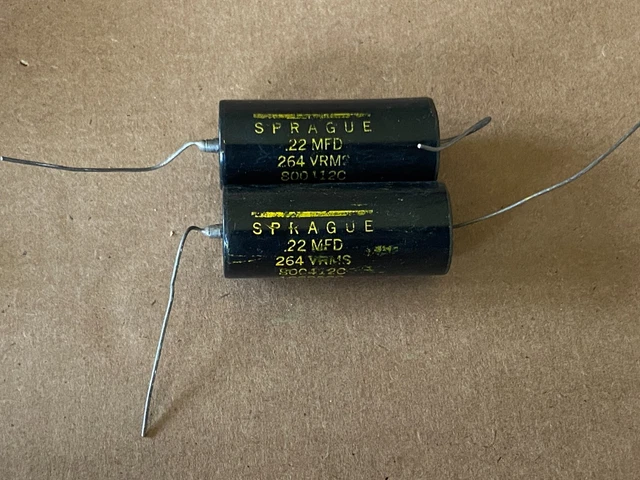 NOS Vishay Sprague Black Beauty .05uF 200V Capacitor – Vintage Guitar Tone Cap (160P)