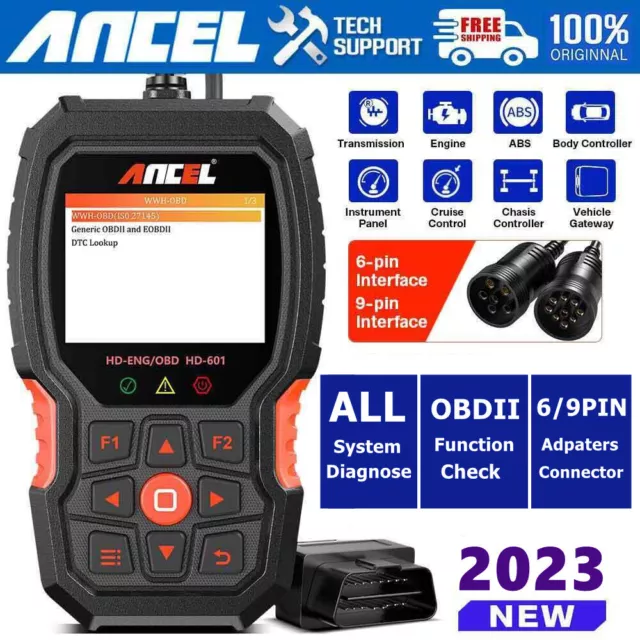 Heavy Duty Truck Diesel Diagnostic Hd Obd Scan Tool Car Scanner Obd2 Code Reader