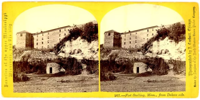 MINNESOTA SV - Fort Snelling Closeup - John Carbutt 1860s