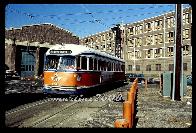 (Ym) Orig. Traktion/Trolley Schiebe Septa (Philadelphia, Pa) 2241
