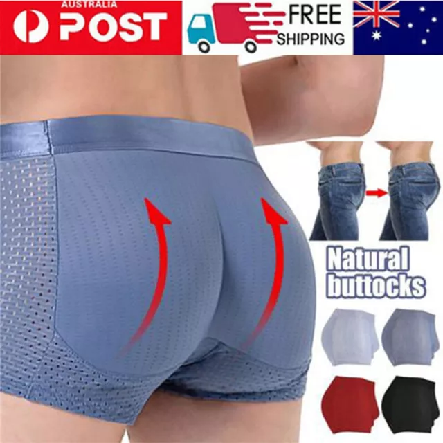 SEXY MENS PADDED Briefs Butt Lifter Enhancer Hip Underwear Body Shaper  Shorts $17.95 - PicClick AU