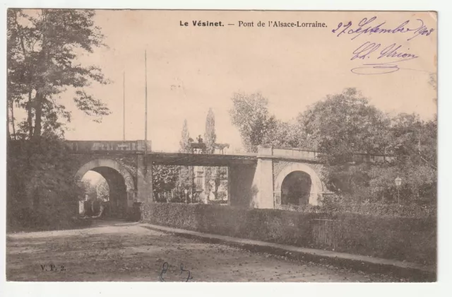 LE VESINET - Yvelines - CPA 78 - the Pont de l'Alsace Lorraine