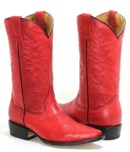 121 Cowboystiefel Westernstiefel Texas Catalan Style Stiefel Fashion Rot 39-39,5 3