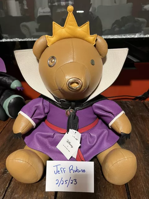 New Disney Coach Evil Queen Collectible Bear Villains Limited Edition