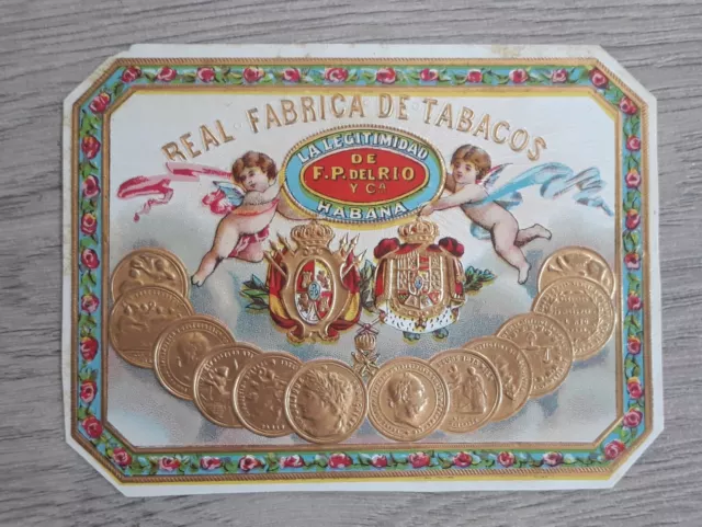 *** Old Cigar box label, anciennenne étiquette de boîte de cigare ***
