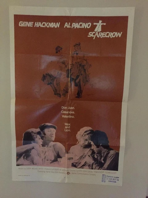 SCARECROW AL PACINO 1973 Int'l One Sheet Movie Poster In Good Condition