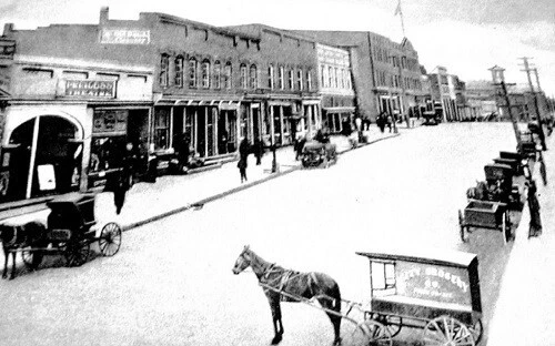 Main Street View Henderson North Carolina NC Reprint Postcard