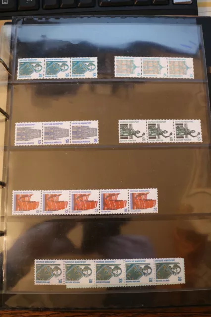 B-12-28 Bund Rollenmarken RM 3er-Streifen Sehenswürdigkeiten SWK postfrisch
