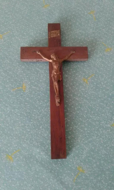 Crucifix Croix Murale, Croix Catholique Verticale Belle Fait Main Debout  Pour Table Couleur Cuivre,Argent 