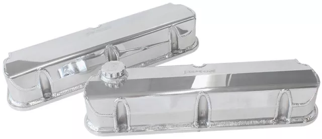 Aeroflow Fabricated Valve Covers Polished Suit for Ford 289-351W AF77-5002