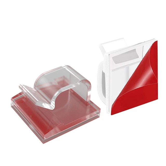 2X(Support de Câble Auto-AdhéSif 50 PièCes, Serre-Câbles, Serre-Câbles, Organi4)