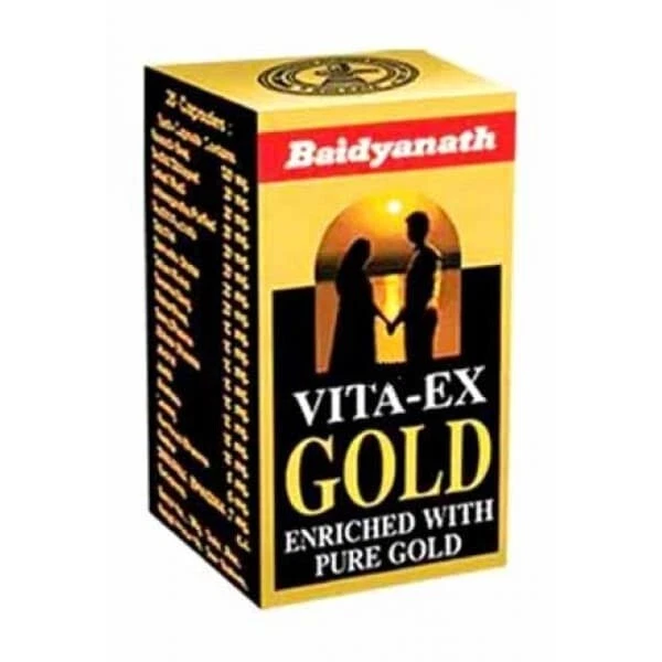 Baidyanath Vita-Ex Oro 20 Cápsulas para Hombre Vigor Y Vitalidad Potencia