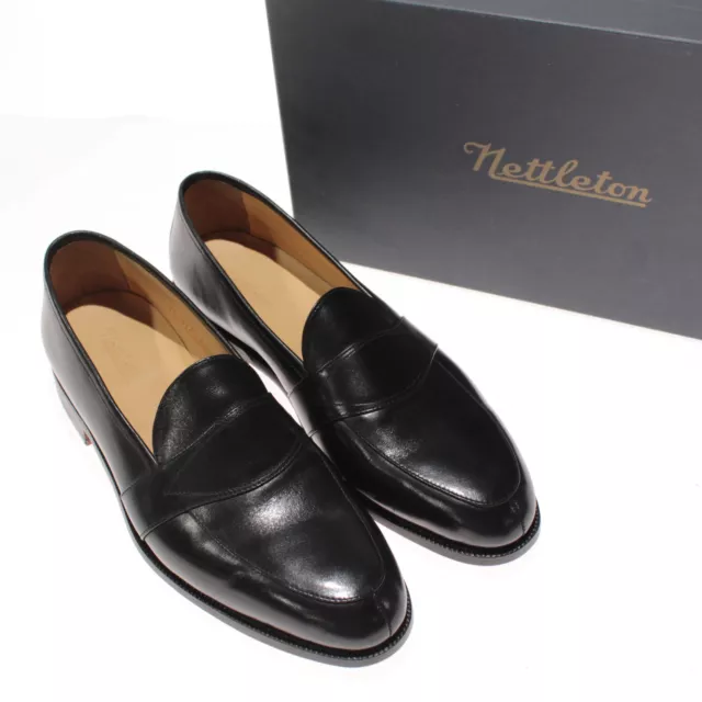 Nettleton NWB Loafer Dress Shoes Size 9.5 US D Slip In Black Savannah-N