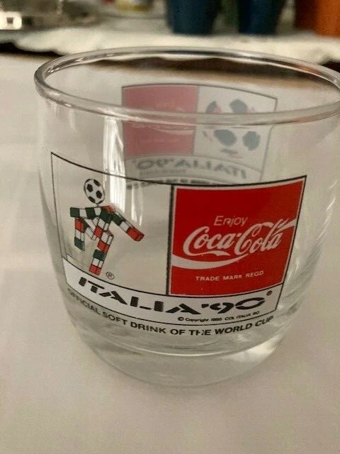 ITALIA 90 WORLD Cup Coke Coca Cola Glass 1990 Football Official Merchandise  x 2 23.46 - PicClick UK