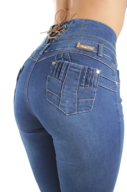 Colombian Design, Butt Lift, Levanta Cola, High Waist, Skinny Jeans (ML1) 2