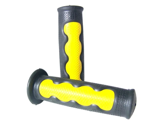 Lenkergriffe KOSO Triple-Colour I - grau, schwarz, gelb