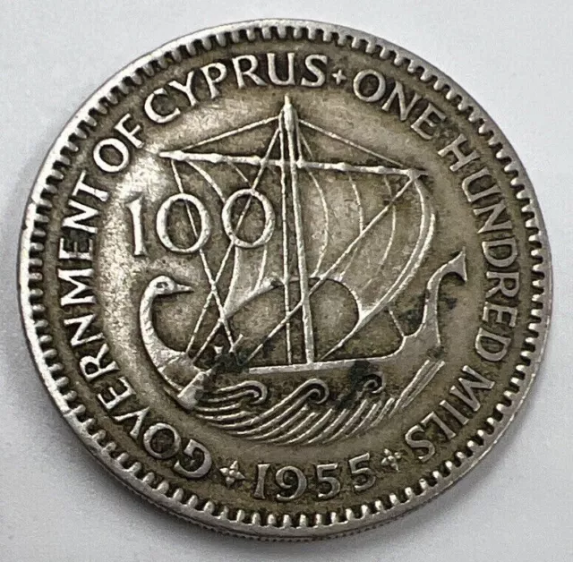 1955 100 Mills | Cyprus Coin | Collectable Grade | e571