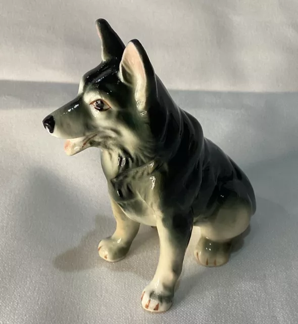 Vintage Porcelain Husky - German Shepherd Dog Figurine