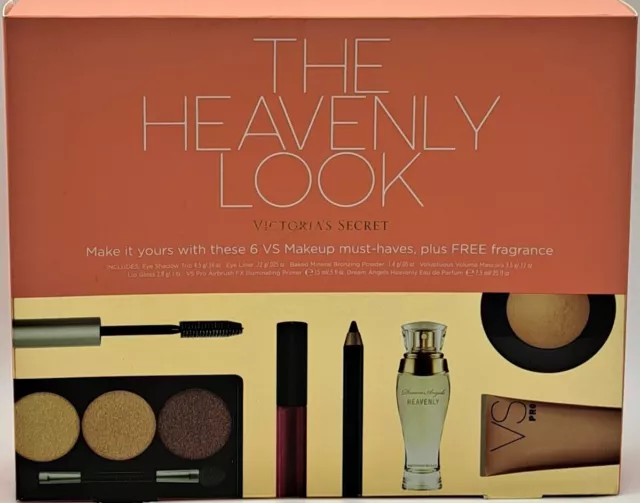Victoria's Secret THE HEAVENLY LOOK Makeup Kit/Edp VS PRO AIRBRUSH PRIMER 👀 NIB