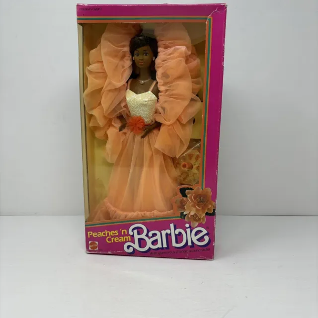 🍑Vintage 1984 "Peaches n' Cream" Barbie Doll Mattel 9516 AA New In Box NRFB 🍑