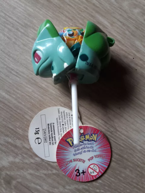 Pokémon Chupa chups Halter Pop topper Nintendo Selten Rar 90er Original! Bisasam