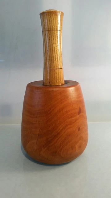 VERY LARGE HEAVY wooden setting maul gavel unusually heavy dense wood ...